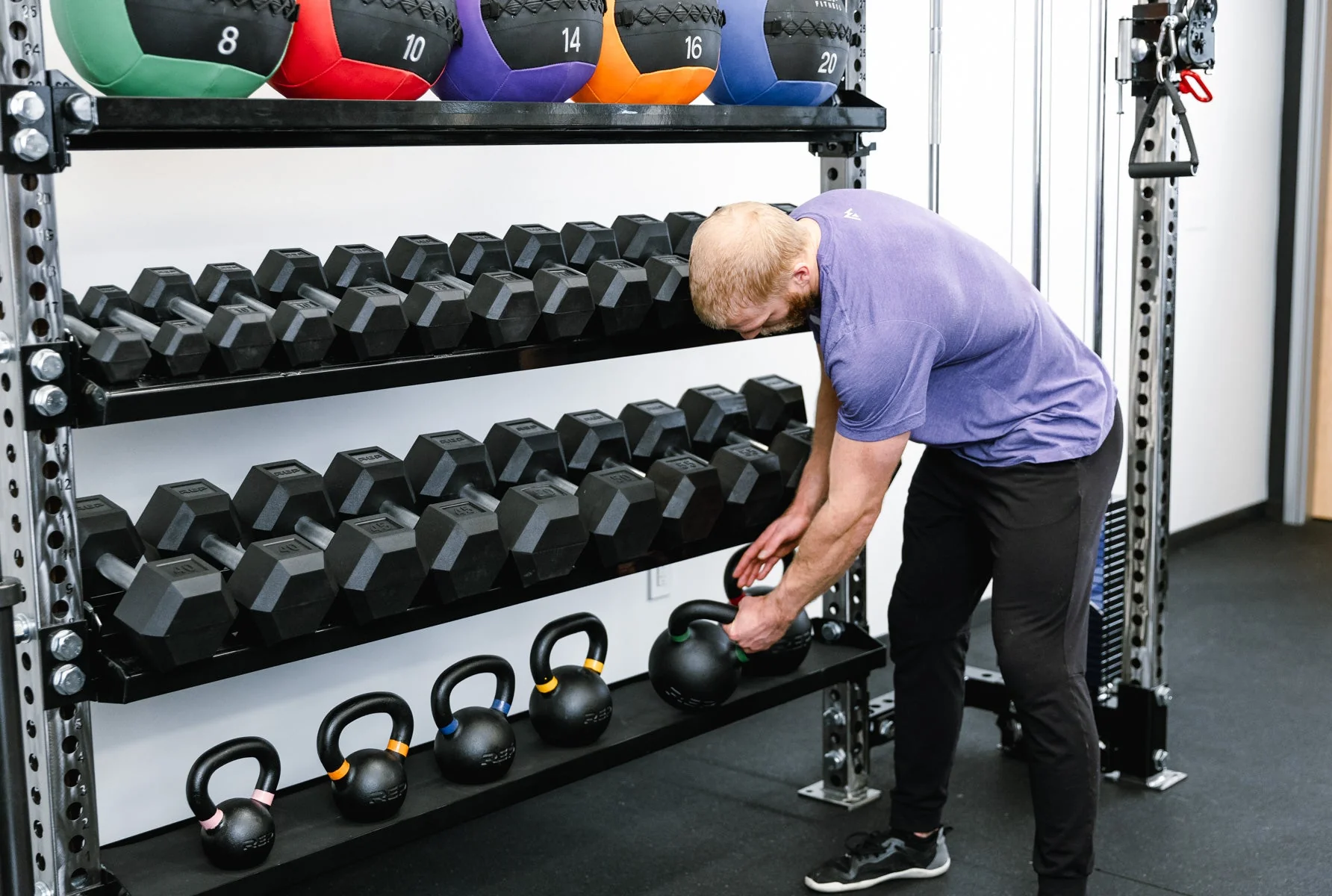 Dumbbell & Kettlebell Storage Shelf - Image 10